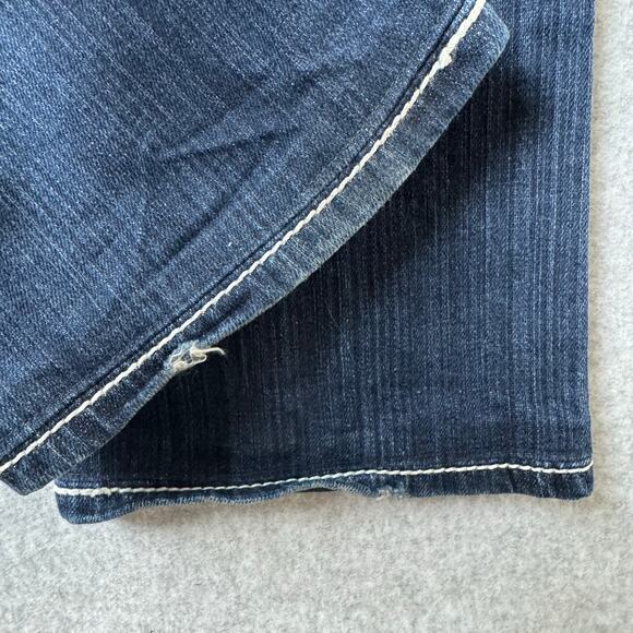 BKE Stella Bootcut Dark Wash Jeans Women’s 26 Thick Stitch Western Y2K Retro - Picture 11 of 13